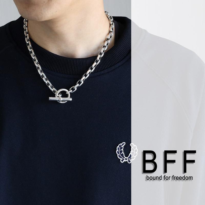 ＼2個で10％OFF 3個で20％OFFクーポン／BFF ブランド シルバー925 マンテルネックレス 重厚 太幅 ごつめ チェーンネックレス 金属アレルギー対応 専用BOX 爆買の画像