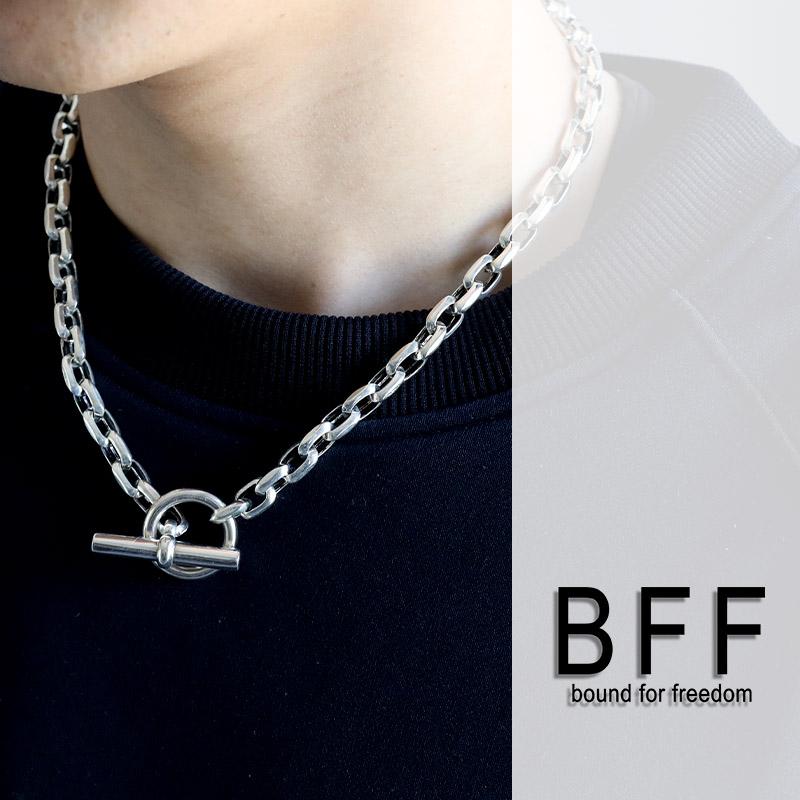 ＼2個で10％OFF 3個で20％OFFクーポン／BFF ブランド シルバー925 マンテルネックレス 重厚 太幅 ごつめ チェーンネックレス 金属アレルギー対応 専用BOX 爆買の画像