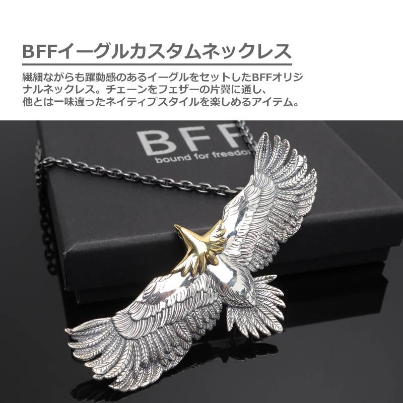 BFF ブランド イーグルネックレス シルバー925 フェザー 羽根 