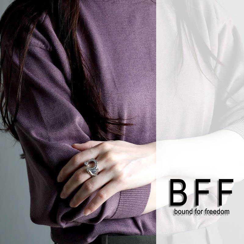 ＼2個で10％OFF 3個で20％OFFクーポン／BFF ブランド シルバー925 馬蹄リング ホースシューリング 印台 ごつめ 太幅 ハワイアンリング 金アレ対応 専用BOX 爆買の画像