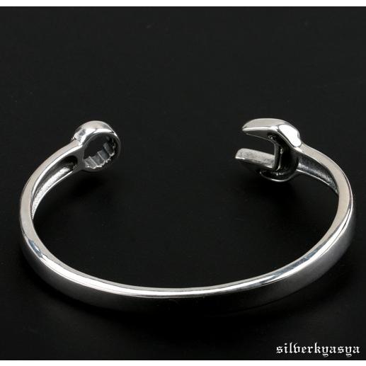 シルバー925素材 スパナバングル 925 工具 道具 アクセサリー メンズ