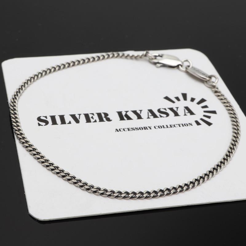 シルバー925 ブレスレット メンズ 喜平ブレスレット 幅2mm シルバー925 ブレスレット メンズ 喜平ブレスレット 幅2mm
