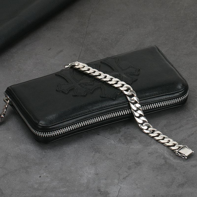 シルバー925 喜平ブレスレット シルバー喜平チェーン 幅12mm 差し込み