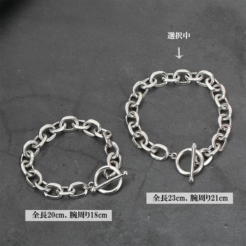 シルバー925 チェーンブレスレット マンテル あずきチェーン シルバー925 チェーンブレスレット マンテル あずきチェーン