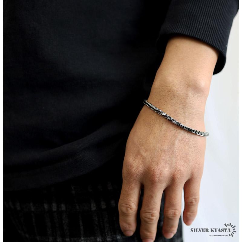 ブレスレット メンズ シルバー925 チェーンブレスレット 銀 金剛杵