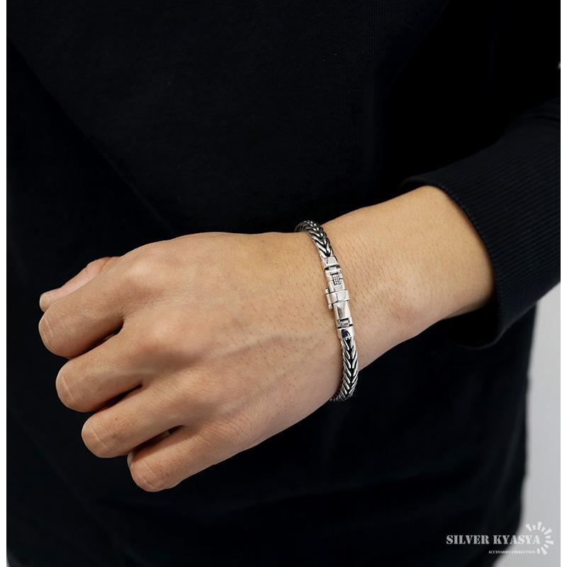 ブレスレット メンズ シルバー925 チェーンブレスレット silver 銀