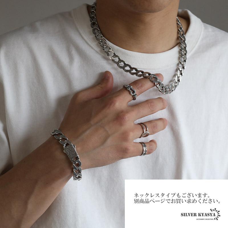 最大30％OFFクーポン登場中！／シルバー925 喜平ブレスレット 唐草