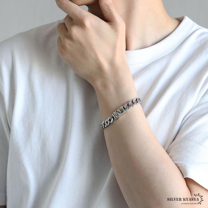 シルバー925 ドラゴンブレスレット バックル 龍ブレスレット 重厚感 ご