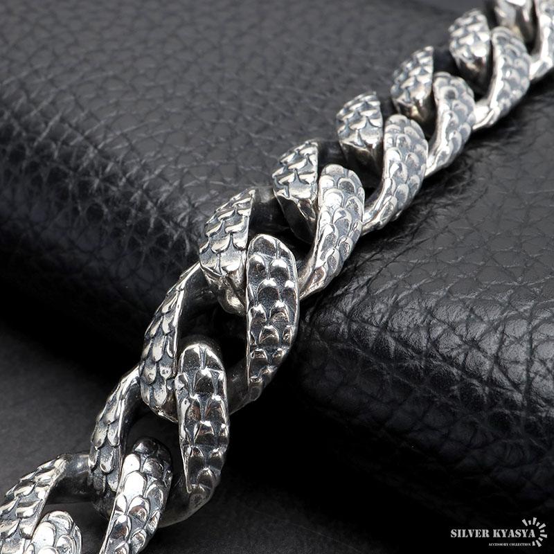 シルバー925 ドラゴンブレスレット バックル 龍ブレスレット 重厚感 ご