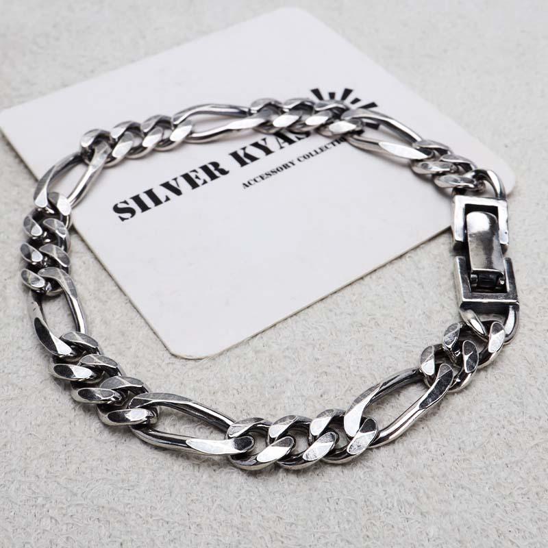 複数買いで最大300円OFFクーポン／シルバー925 チェーンブレスレット