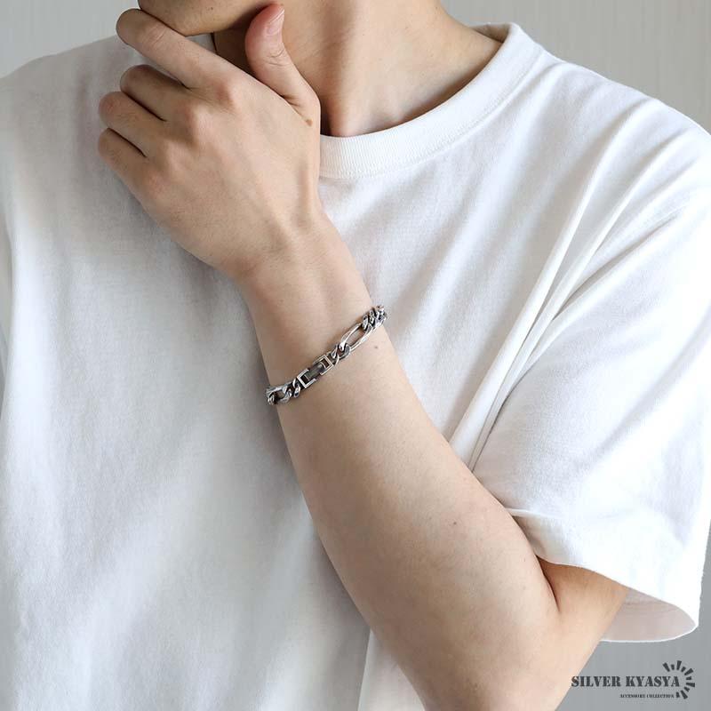 複数買いで最大300円OFFクーポン／シルバー925 チェーンブレスレット