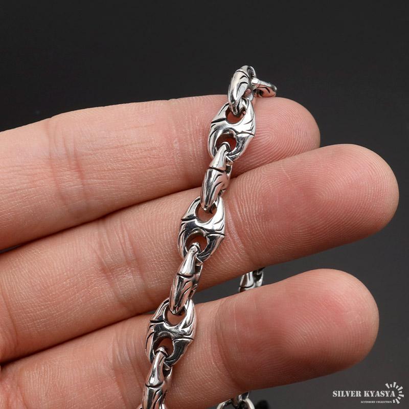複数買いで最大300円OFFクーポン／シルバー925 唐草 アンカー