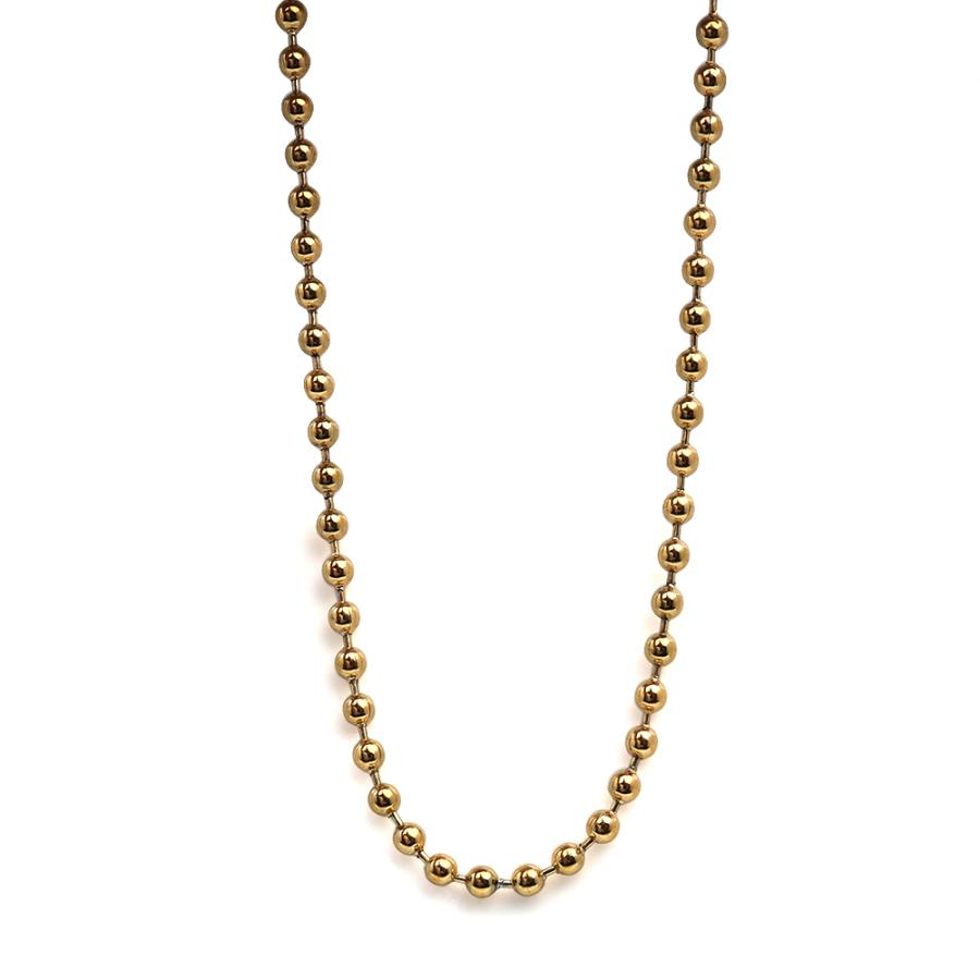 ゴールド ボールチェーン 18k gp 金 チェーンネックレス ball ゴールド ボールチェーン 18k gp 金 チェーンネックレス ball