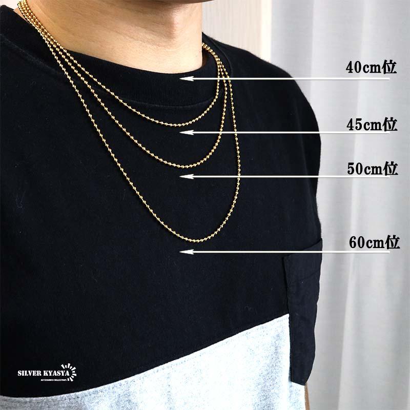 ゴールド ボールチェーン 細身 18k gp ネックレスチェーン ゴールド ボールチェーン 細身 18k gp ネックレスチェーン