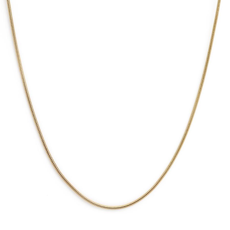 チェーンネックレス スネークチェーン 幅1mm ステンレス IPメッキ 18k
