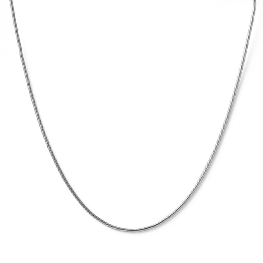 チェーンネックレス スネークチェーン 幅2mm ステンレス silver