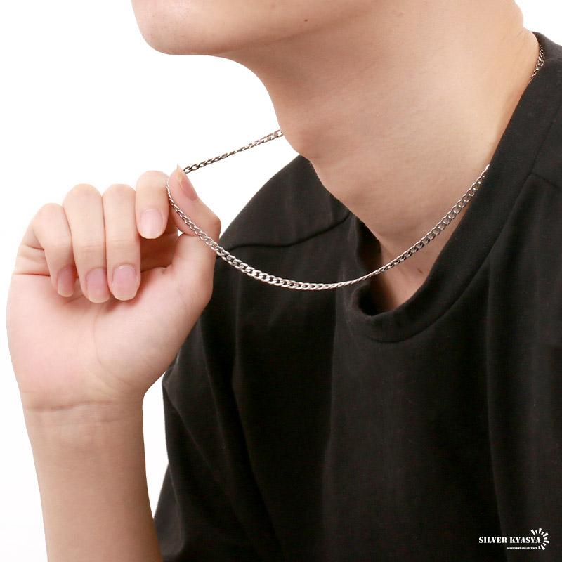 チェーンネックレス 喜平チェーン 幅4mm ステンレス silver シルバー