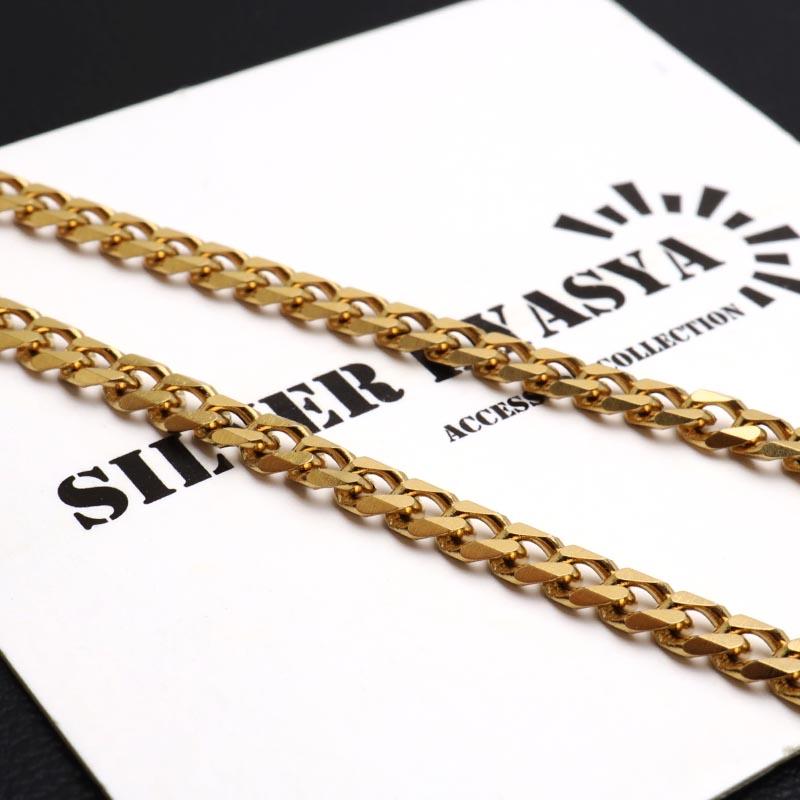 ステンレス 喜平ネックレス チェーンネックレス 幅5タイプ 長さ3サイズ