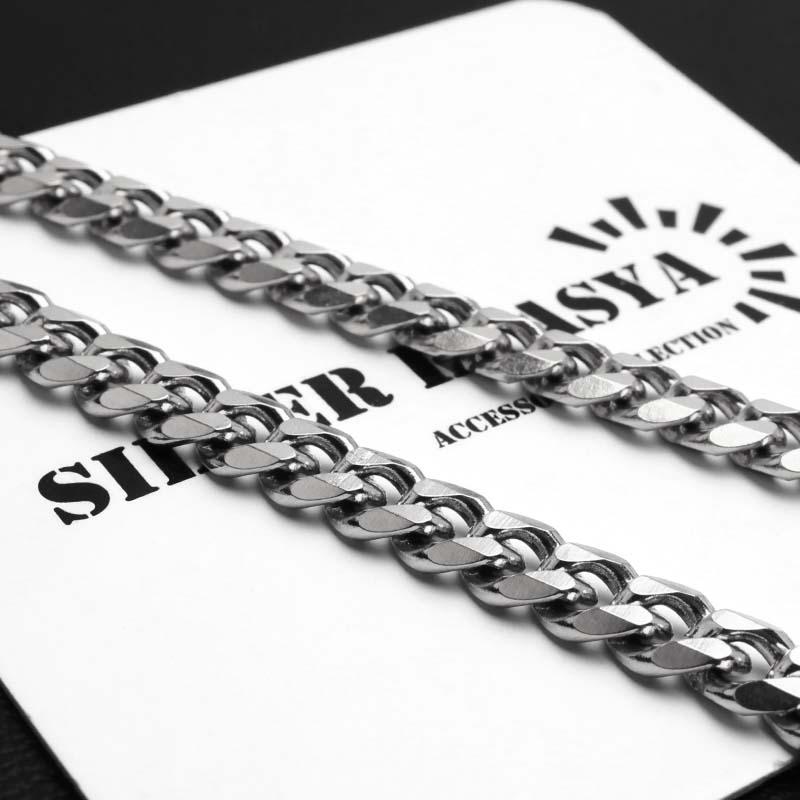 ステンレス 喜平ネックレス チェーンネックレス 幅5mm 長さ3サイズ