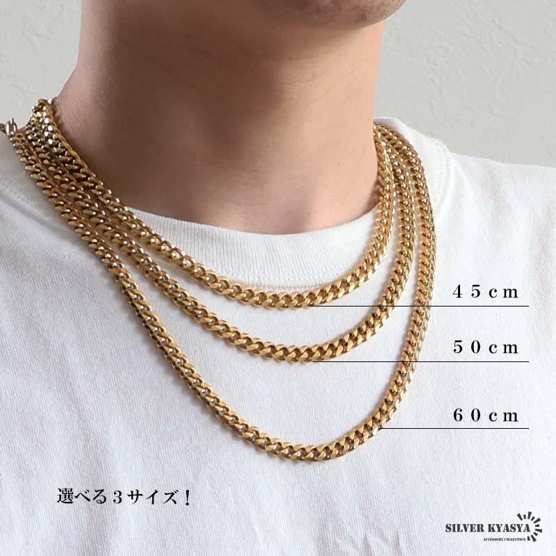 ステンレス 喜平ネックレス チェーンネックレス 幅5タイプ 長さ3サイズ