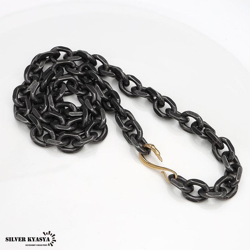 複数買いで最大30％OFFクーポン／太角チェーン 幅11mm シルバー