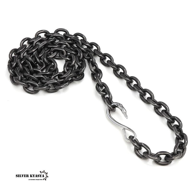 2個で10％OFF 3個で20％OFFクーポン／太角チェーン 幅7mm シルバー