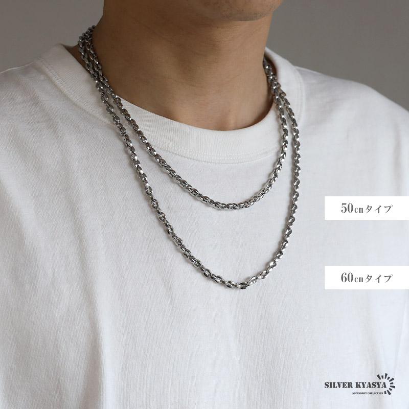 (最終値下)10k 55cm アンカーチェーンネックレス アンカーチェーンネックレス 5mm 重厚 厚みあり ステンレス ネックレス