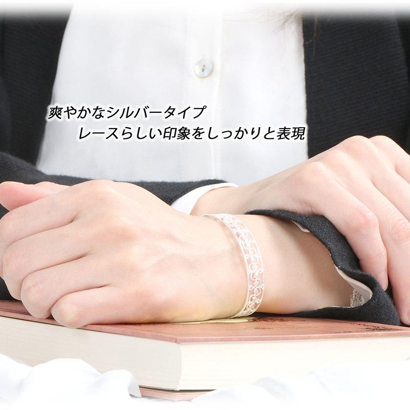 シルバー925 ゴールド バングル レース ブレスレット 透かし 18K GP CZ