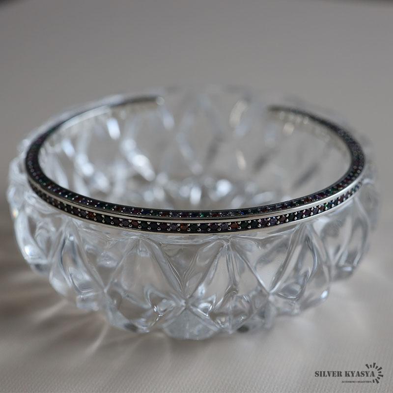 カラーストーンバングル カラフル アミュレットバングル ブレスレット