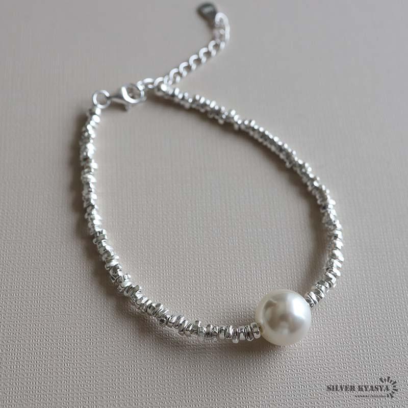 tenthousandthings シルバー×パール ブレスレット tenthousandthings シルバー×パール ブレスレット