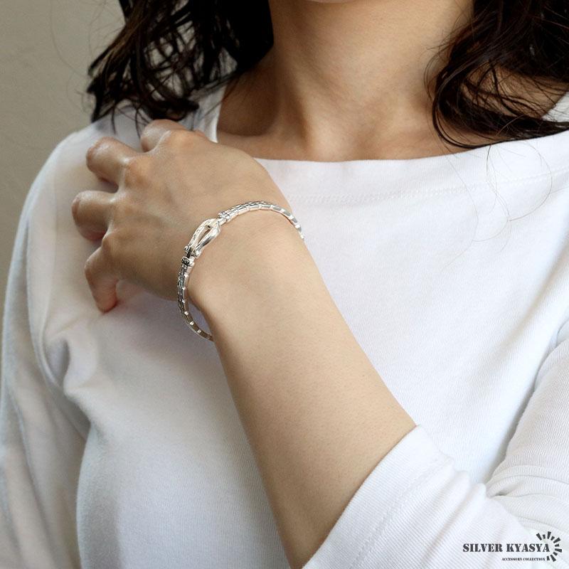 203jewelry シルバー馬蹄バングル 複数買いで最大300円OFFクーポン／馬蹄バングル 透かし ホースシュー