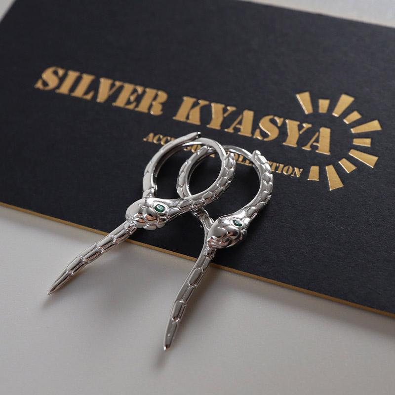 2個で10％OFF 3個で20％OFFクーポン／シルバー925 スネークピアス 蛇