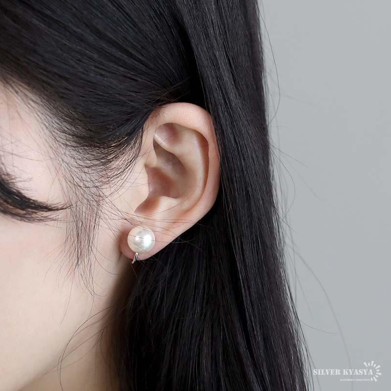 2個で10％OFF 3個で20％OFFクーポン／パールイヤリング 10mm 一粒