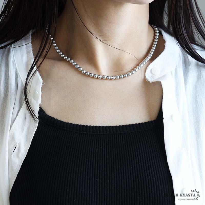 シルバー925 パールネックレス グレー スワロフスキーパール シルバー925 パールネックレス グレー スワロフスキーパール
