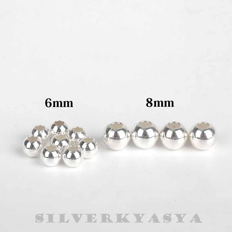 8個】6mm シルバー925素材 ビーズ シルバー925ビーズ イーグル