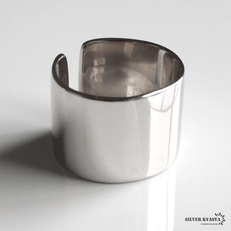 複数買いで最大30％OFFクーポン／シルバー925 平打リング 幅13mm