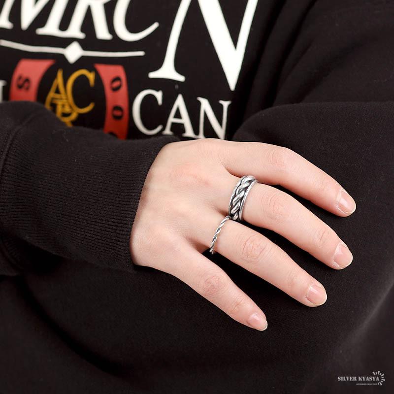 Kyouto Nite Kounyuu シルバー ペアリング スワロフスキー S925 フリーサイズ 結婚 婚約指輪 fc0 Gekiyasu Na Quai45 Fr