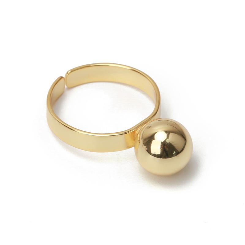 金色ボール型オープンリング 金色ボール型オープンリング