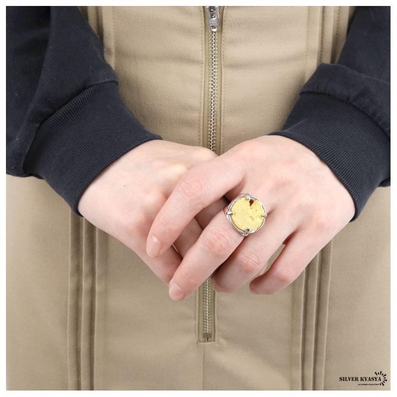 シルバー925リング 18KGP 18金メッキ加工 指輪 シルバー ゴールド  