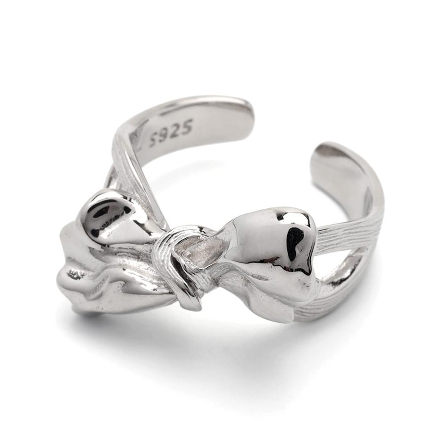 シルバー925 リボンリング ノットリング 結び目リング silver シルバー925 リボンリング ノットリング 結び目リング silver