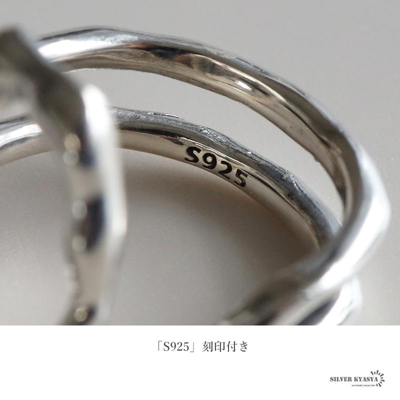 オーバルリング 太め シルバー925素材 シンプルリング 太め指輪 リング