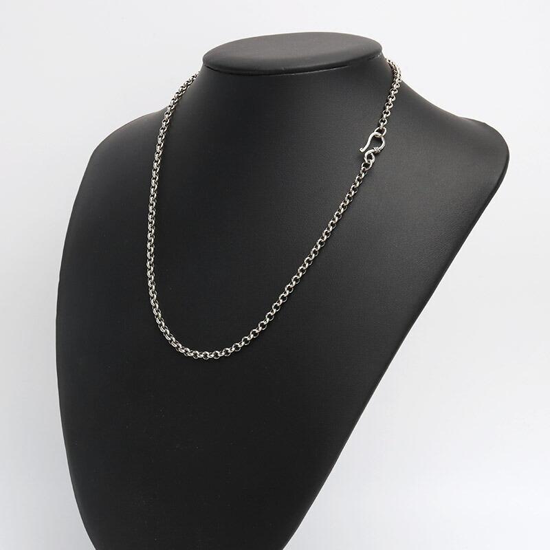 シルバー925 ロールチェーン ネックレス 幅5mm 60cm ネックレス