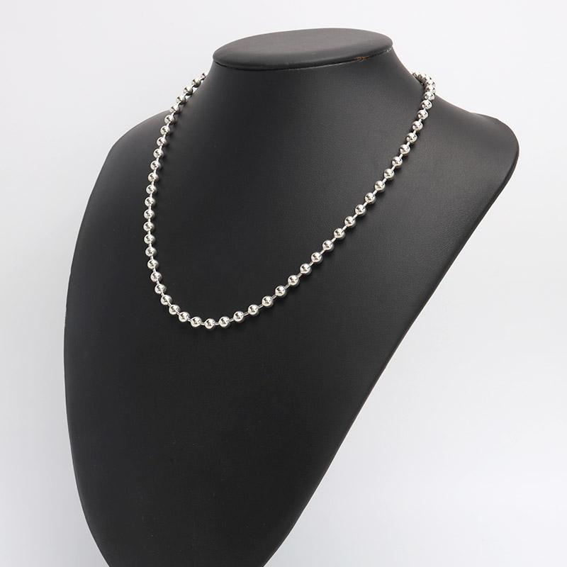 シルバー925 ボールチェーン ネックレス 幅5mm 50cm ネックレス シルバー925 ボールチェーン ネックレス 幅5mm 50cm ネックレス