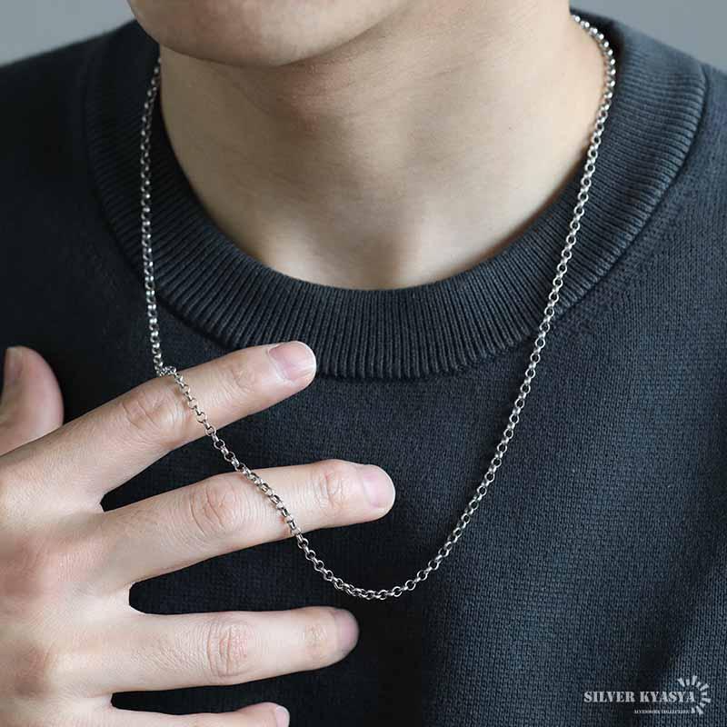 【silver925】　ロールチェーン　60㎝　新品未使用 楽天市場】ロールチェーン ラージ 【シルバー925】 60cm