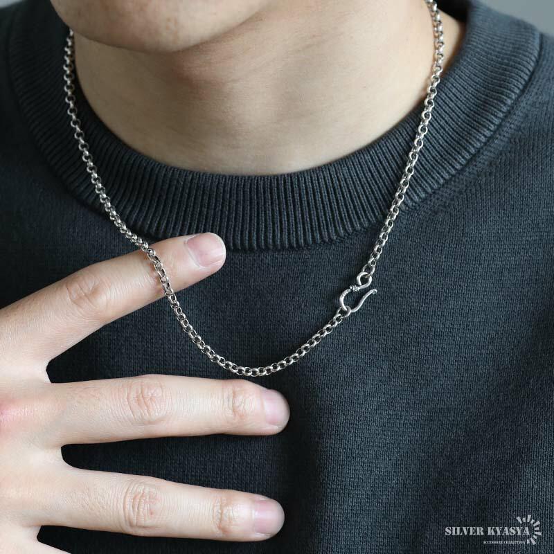 複数買いで最大300円OFFクーポン／シルバー925 ロールチェーン