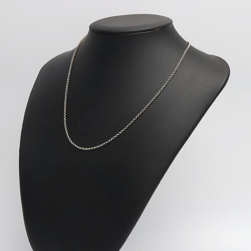 シルバー925 ロールチェーン ネックレス 幅2mm 45cm ネックレス
