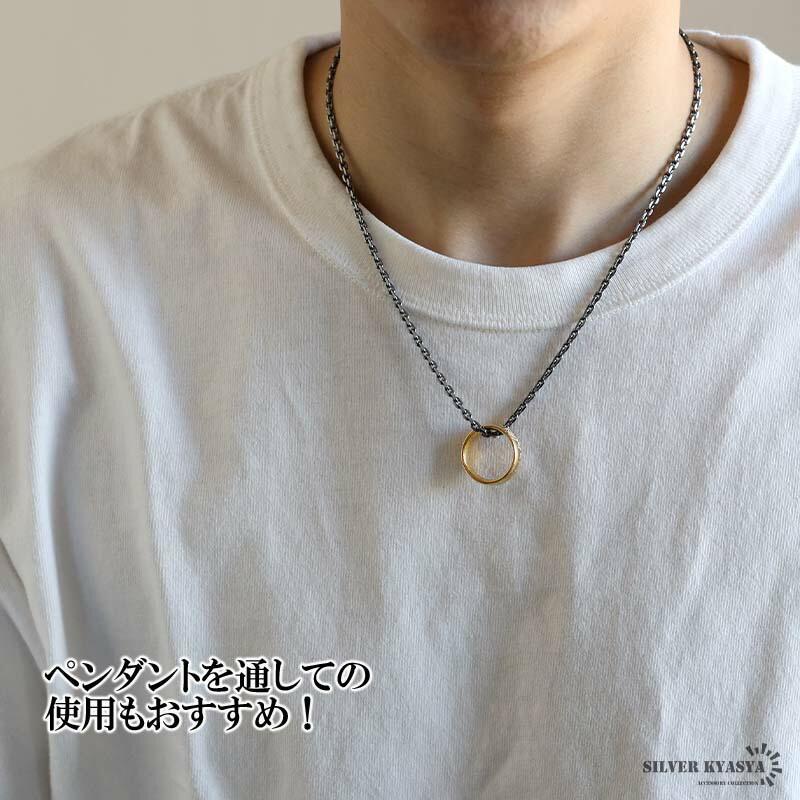店内まるっと10%OFF祭／シルバー925 燻し仕上げ あずきチェーン