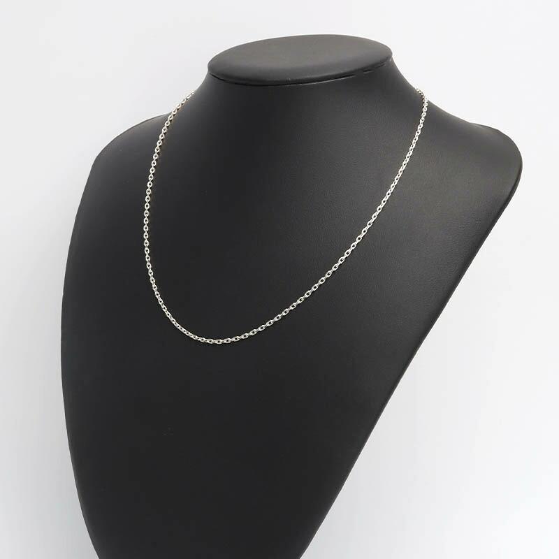 クーポンで10％OFF シルバー925 あずきチェーン ネックレス 幅2mm 45cm