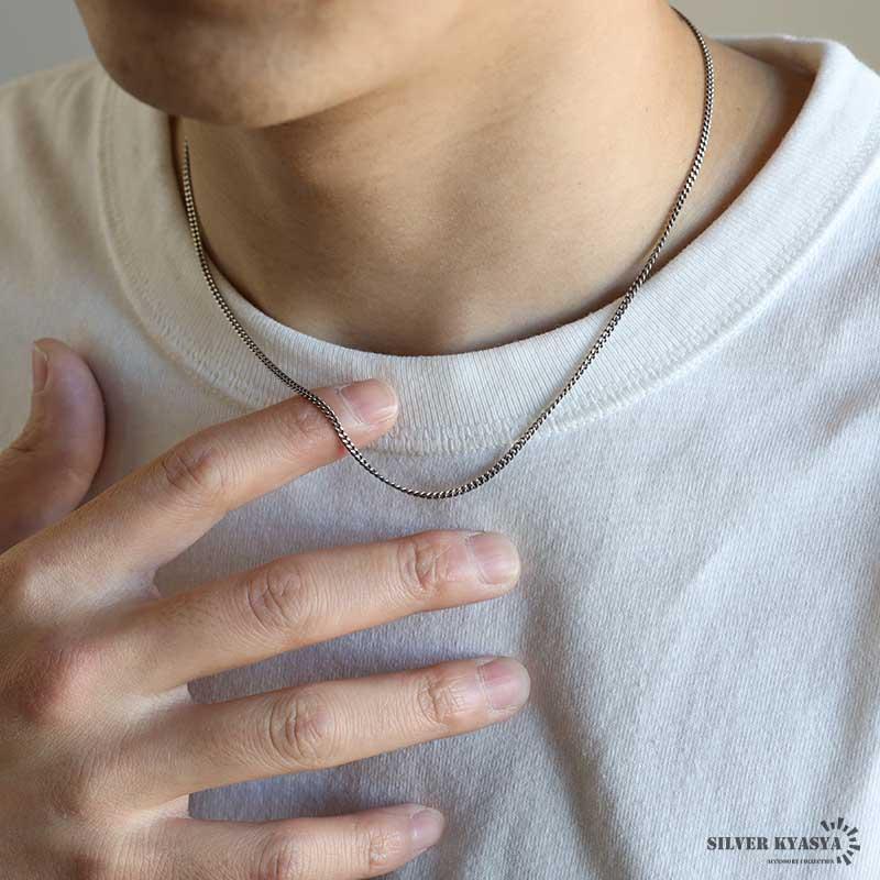 複数買いで最大300円OFFクーポン／シルバー925 喜平チェーン
