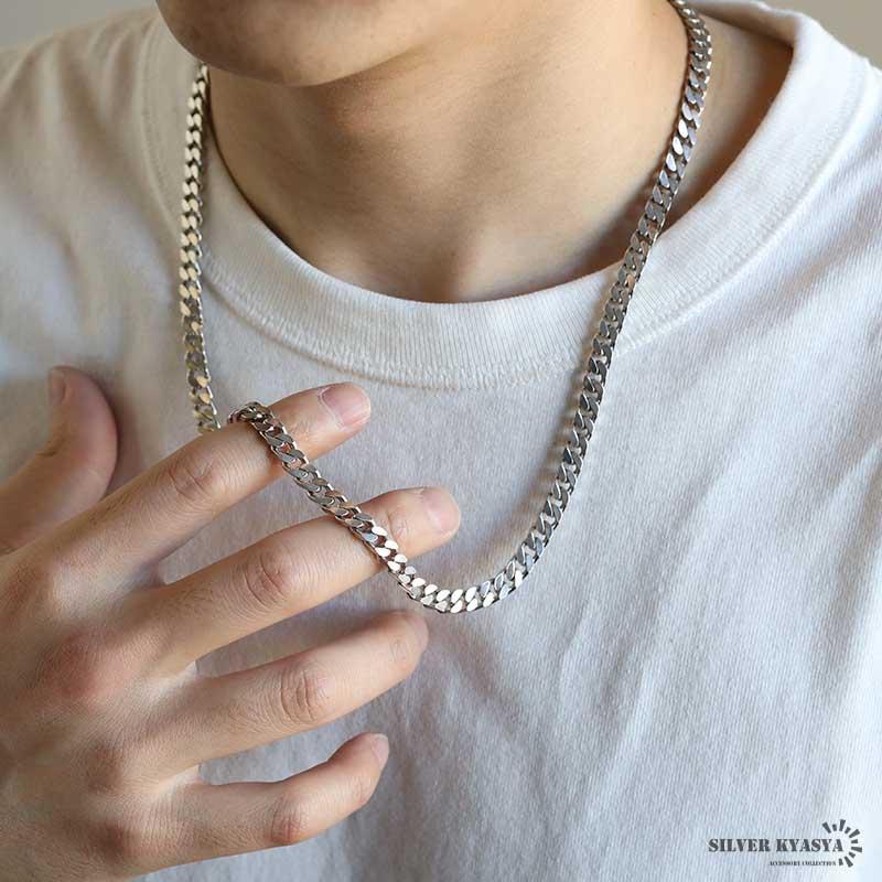 複数買いで最大300円OFFクーポン／シルバー925 喜平チェーン
